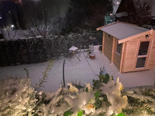 Sauna im Winter